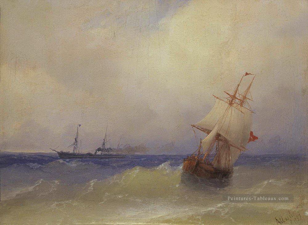 mer 1867 Romantique Ivan Aivazovsky russe Peintures à l'huile